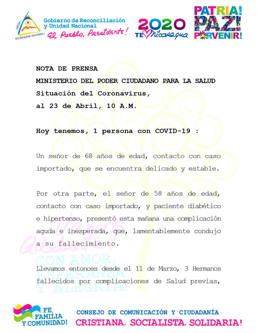 nota-prensa-fallecido-covid-19-nicaragua